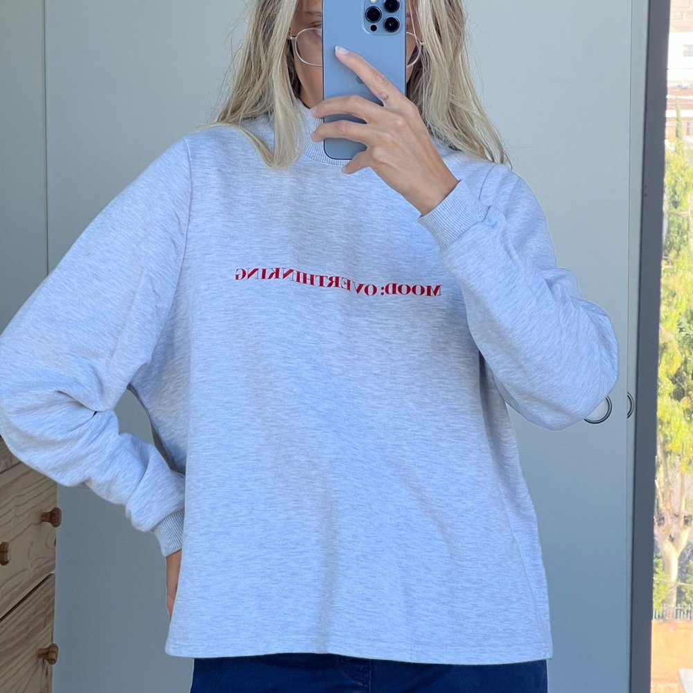 Long sleeve sweet shirt grey